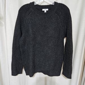 BP Dark Gray Ribbed Knit Sweater